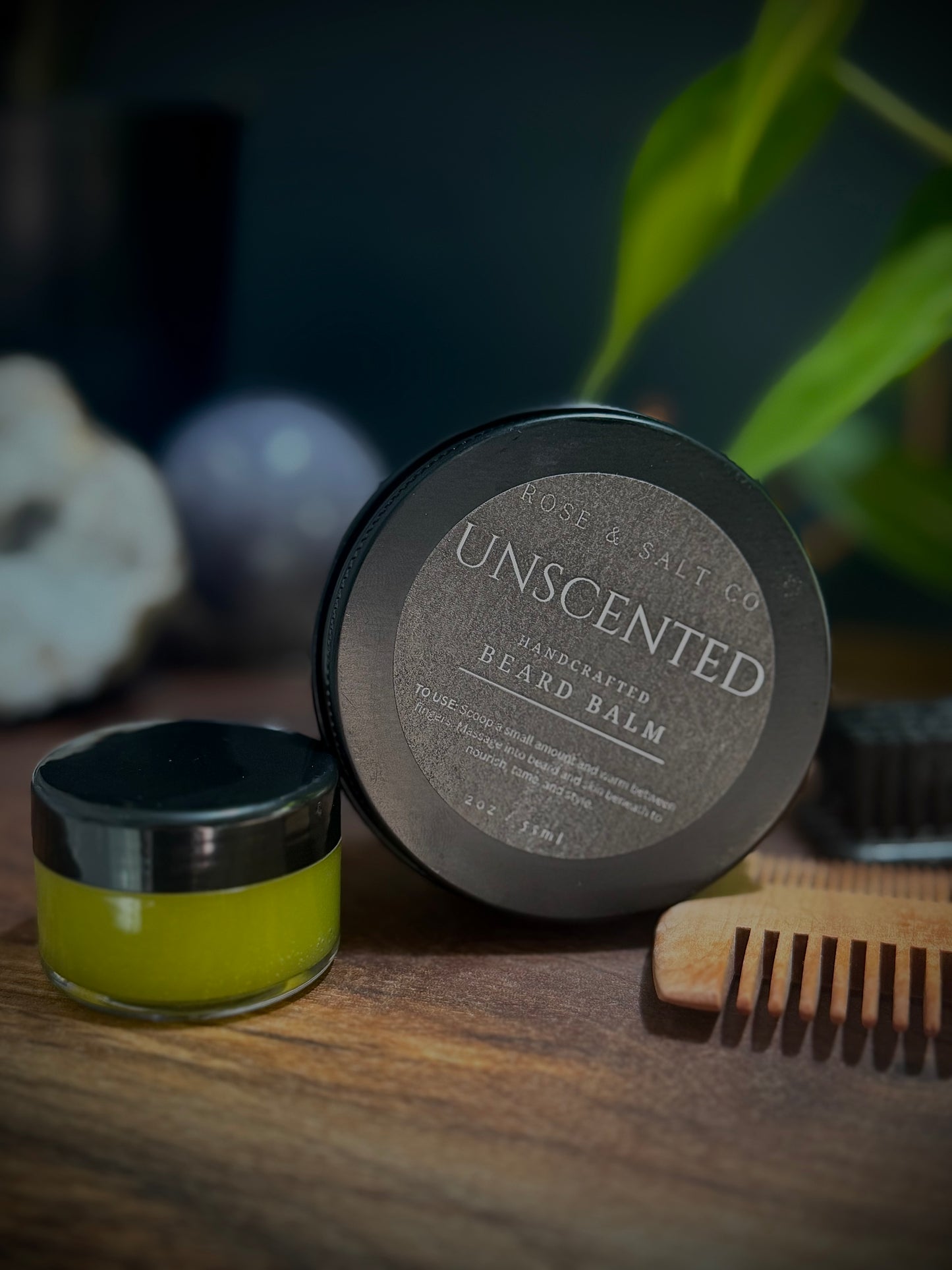 Unscented Beard Balm – Fragrance-Free Beard Conditioner & Balm | Sensitive Skin Friendly, Lightweight Natural Beard Styling Balm