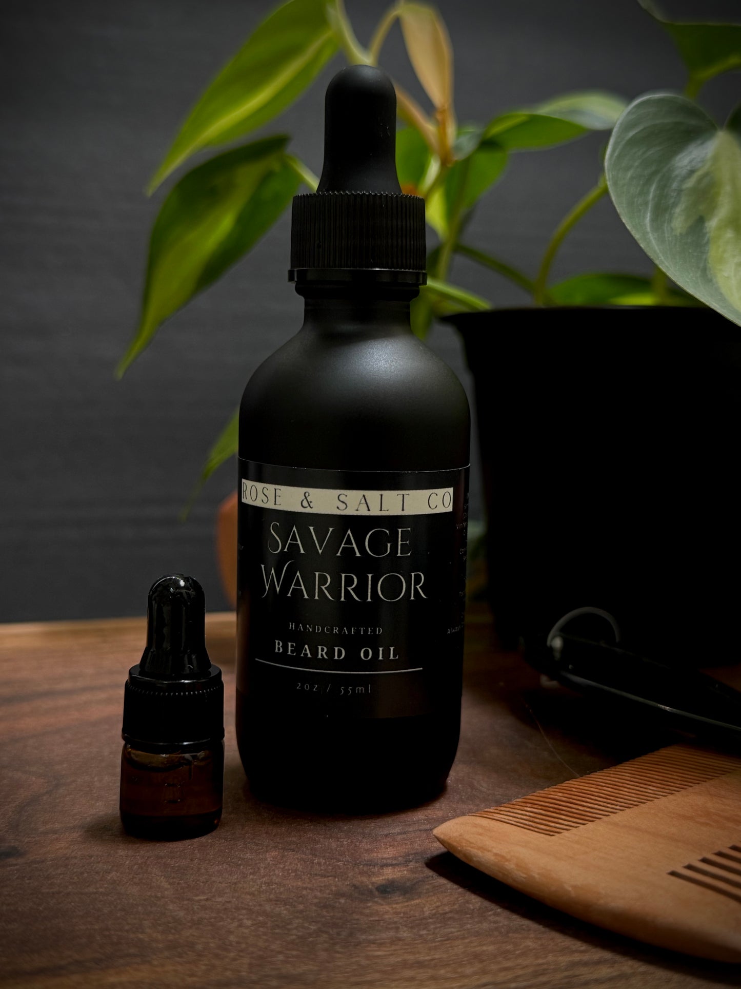 Savage Warrior Beard Oil – Rugged Musk Scented Beard Oil for Men | Conditioning & Softening Grooming Oil – Natural & Lightweight