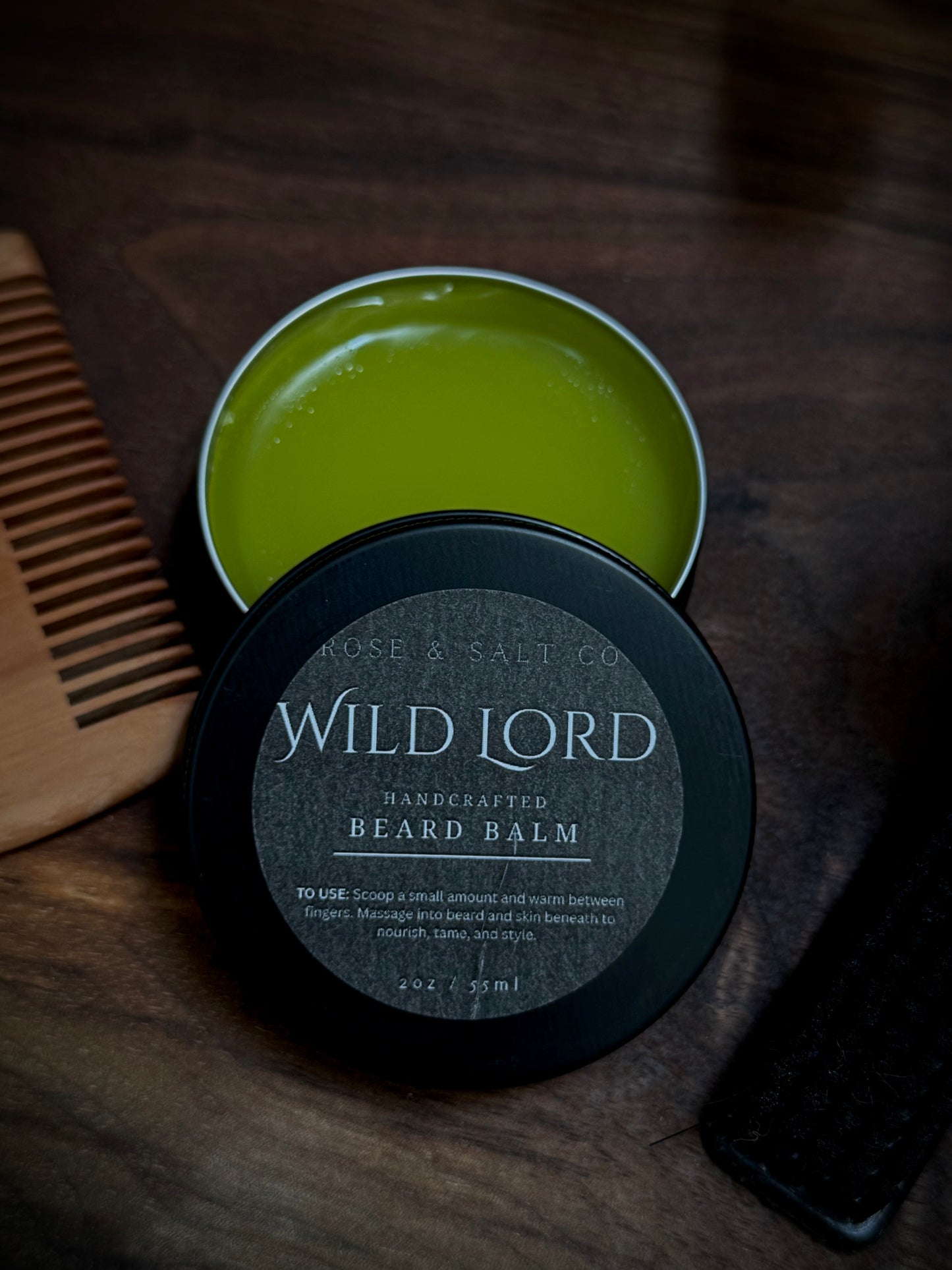 Wild Lord Beard Balm – Earthy Forest Scented Beard Conditioner & Balm | Herbal, Woodsy Beard Softening & Styling Balm