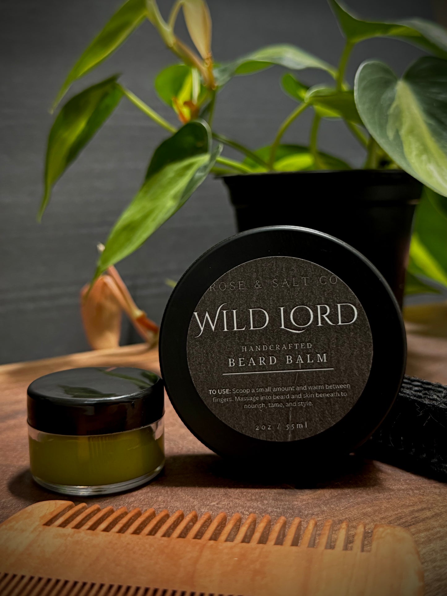 Wild Lord Beard Balm – Earthy Forest Scented Beard Conditioner & Balm | Herbal, Woodsy Beard Softening & Styling Balm