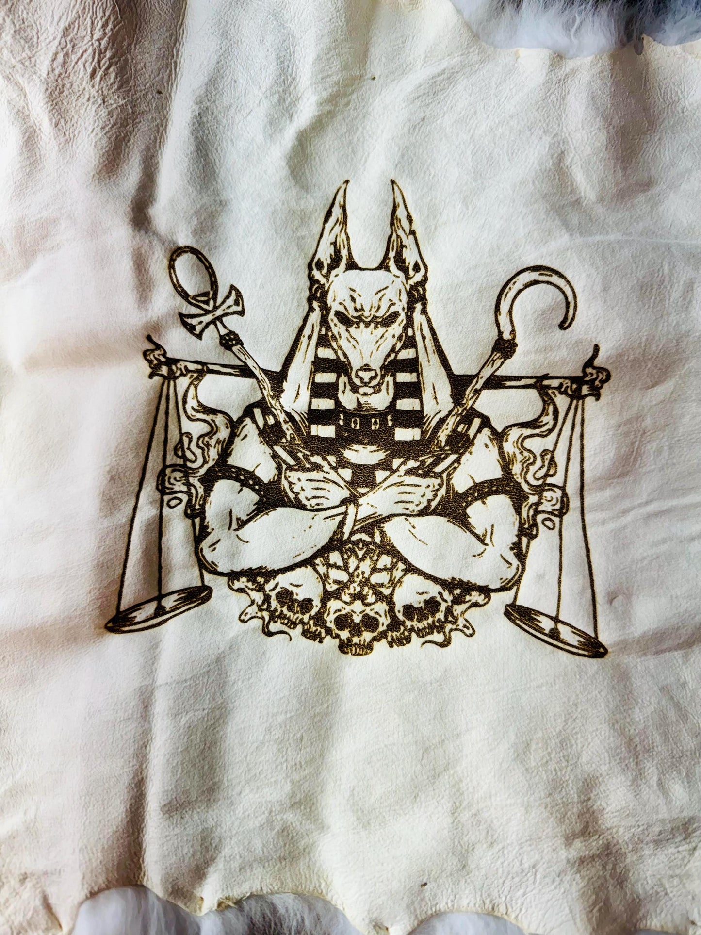 Anubis Design Fur Altar Cloth