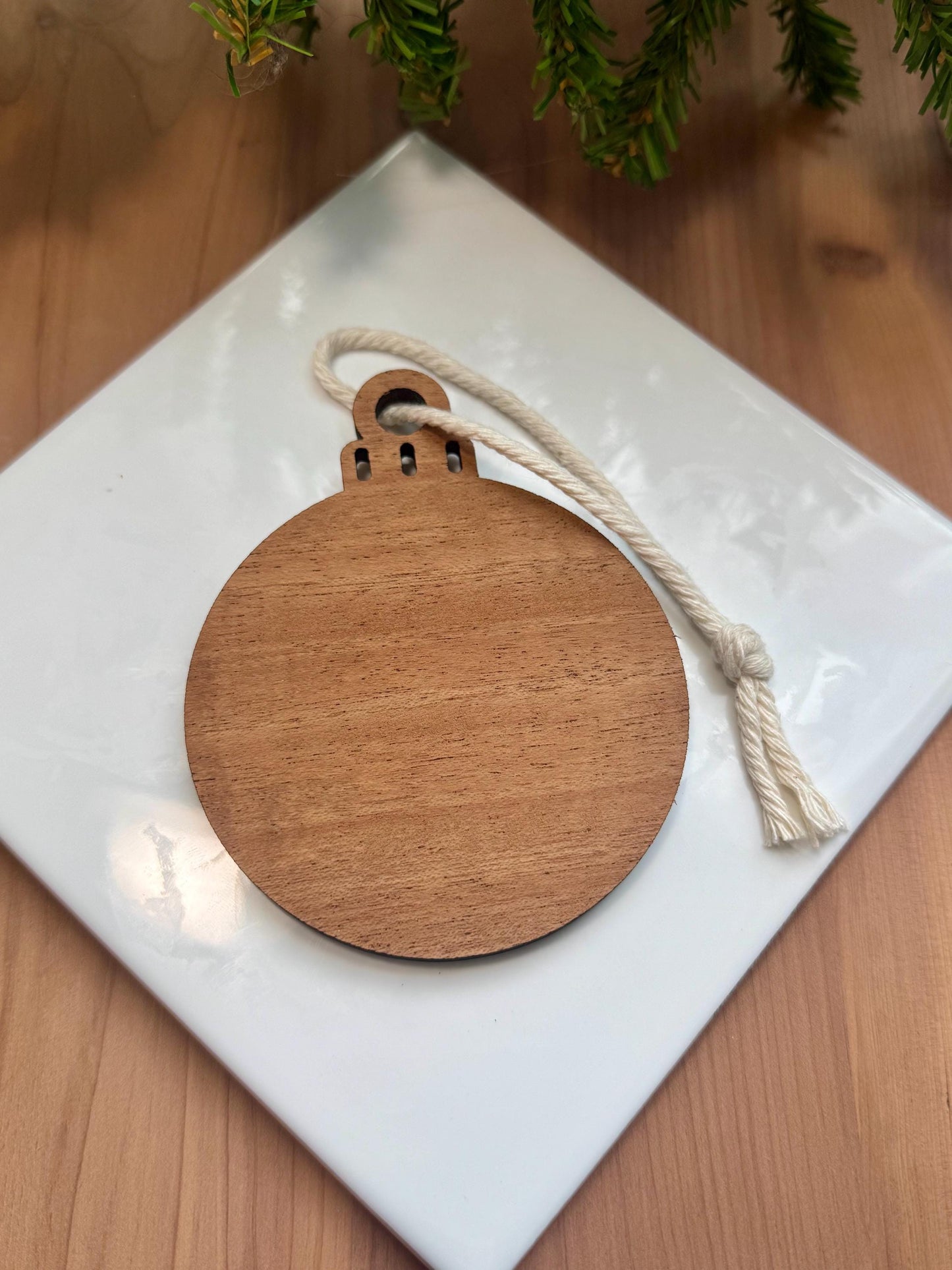 Yuletide Blessings Tree Ornament | Witch Pagan Tarot | Maple Wood | Non-Religious | Hygge | Christmas Tree | Solstice Ritual | Yule Season