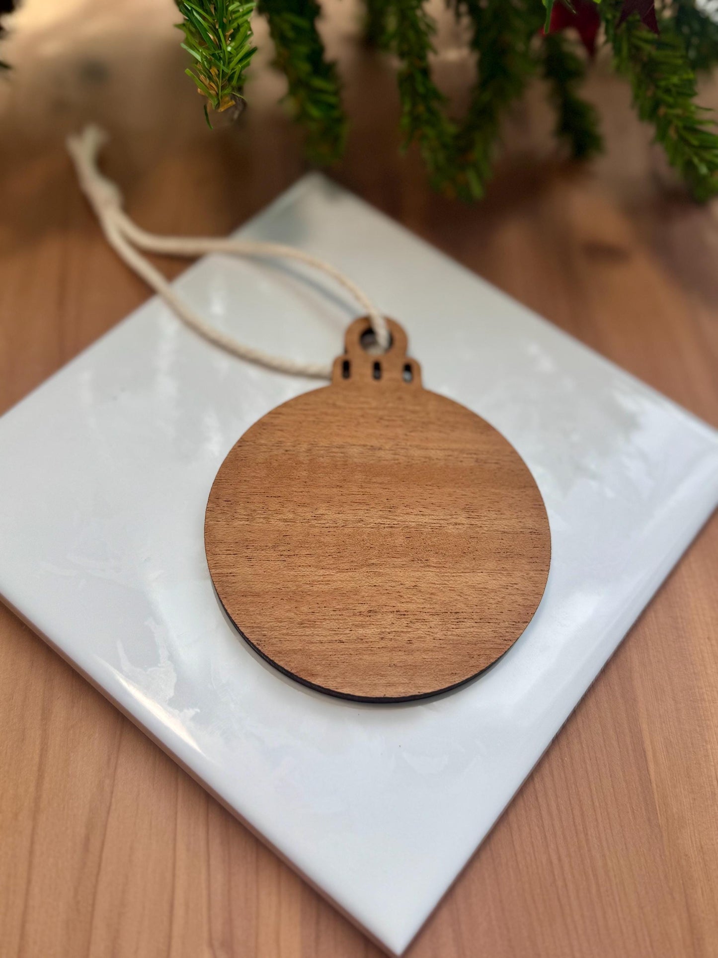Magical Solstice Pentacle Ornament | Witch Pagan Tarot | Maple Wood | Non-Religious | Hygge | Christmas Tree | Solstice Ritual | Yule Season