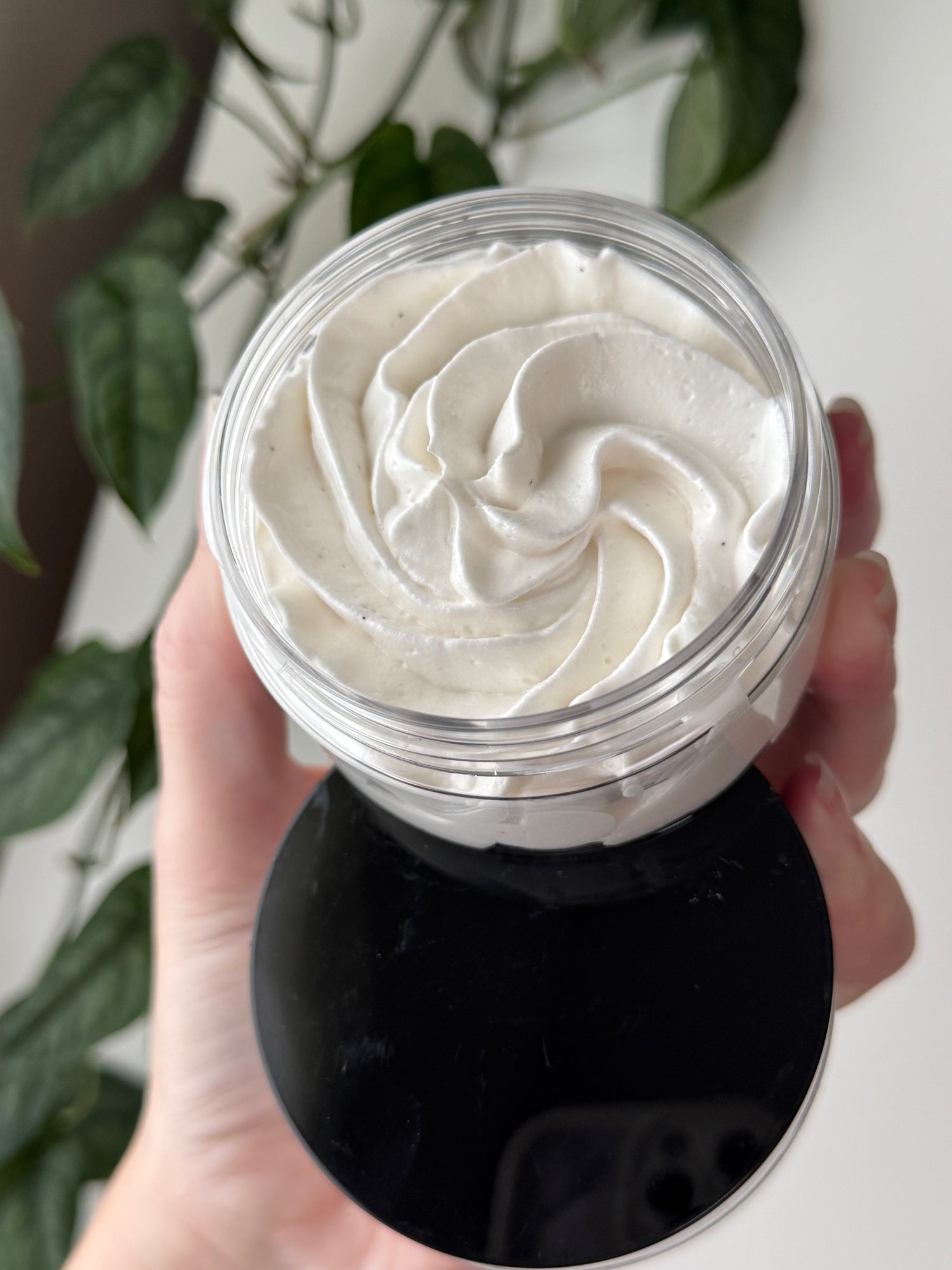Whipped tallow balms: vanilla latte, jasmine vanilla, oat milk & honey in 1oz small jars