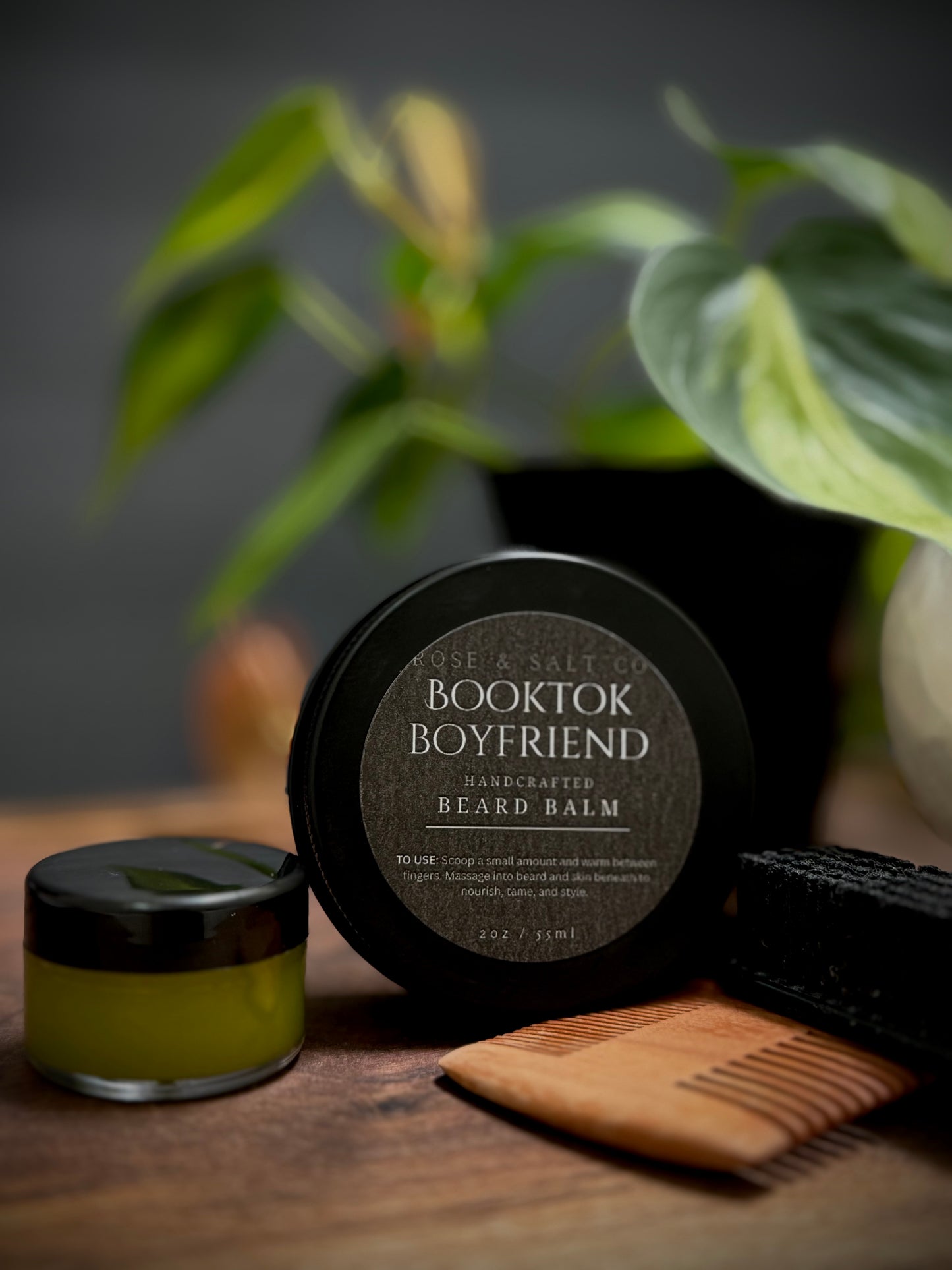 BookTok Boyfriend Beard Balm – Fresh Clean Scent Beard Conditioner & Balm | Light Hold Grooming Balm for Soft, Touchable Beards
