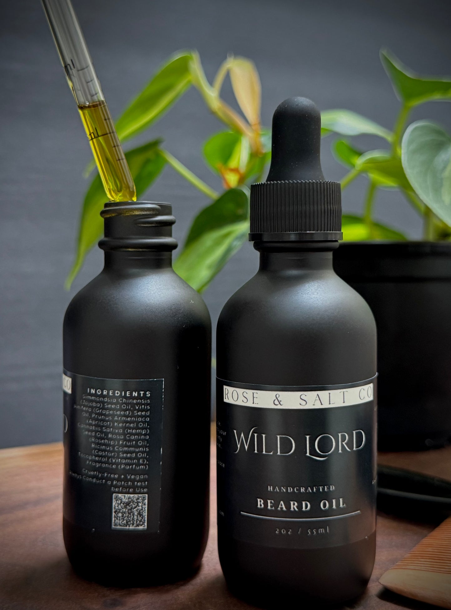 Wild Lord Beard Oil – Earthy Forest Scented Beard Oil | Herbal Woodsy Beard Conditioner for Men – Moisturizing & Taming