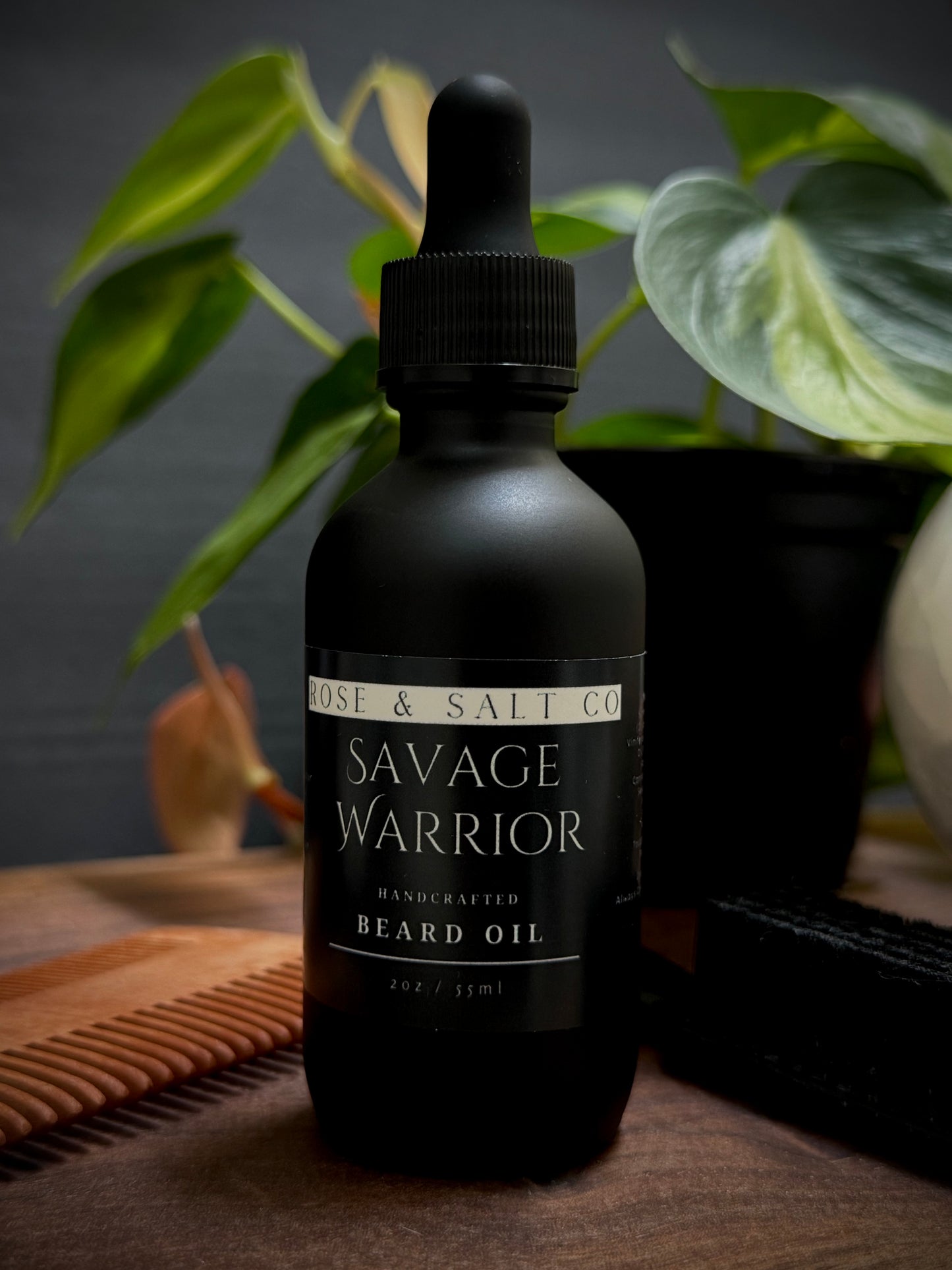 Savage Warrior Beard Oil – Rugged Musk Scented Beard Oil for Men | Conditioning & Softening Grooming Oil – Natural & Lightweight