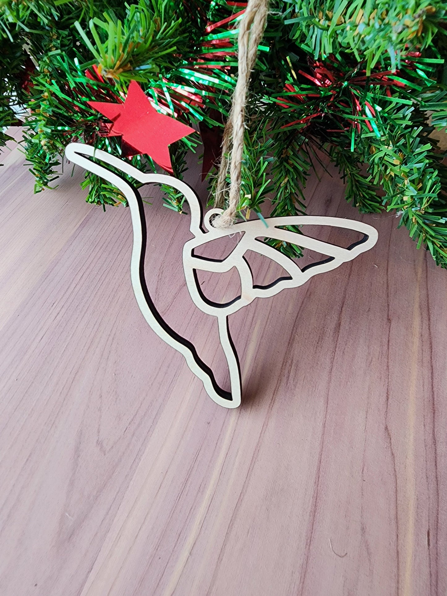 Captivating Grace Hummingbird Ornament | Self Empowerment Ornament | Maple | Non-Religious | Decor | Hygge | Christmas Tree | White Elephant